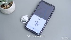 Hoco E91 SmartTag - เครื่องติดตามสิ่งหายสําหรับค้นหากุญแจและอื่นๆกันน้ำ สามารถเข้ากันได้กับ iOS