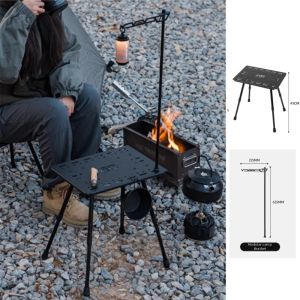 ShineTrip | Foldable Tactical Style Portable Lightweight Aluminum Camping Table