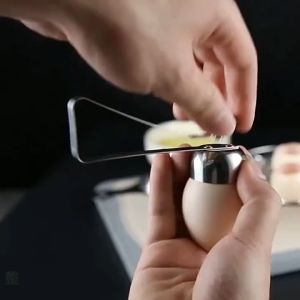 Eggs Opener / Egg Topper Eggshell Cutter Stainless Steel Egg Cracker Opener Remover (egg topper)