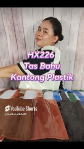 HX226 [5 pcs] Tas Bahu Kantong Plastik Shoulder Shopping Plastic Tote Goodie Bag