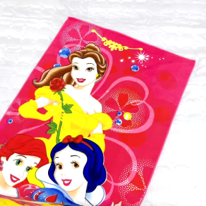 Bath Towel For Kids Princess Cinderella Snow White Character Beach Towel Size: 70 x 142cm