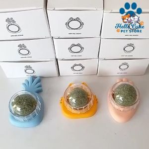 Hello Cutie-Mainan kucing bola mint pet dan tongkat bermain pengasah gigi sendiri Pet Cat Mint Ball Cat Toy
