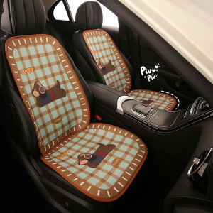 Bộ Ba Món Hở Nửa Ghế Ô Tô Mùa Đông Đa Năng Dễ Thương Cho Phụ Nữ Ghế Ô Tô Đa Năng Cho Mọi Mùa Ghế Ô Tô Bằng Vải Polyester