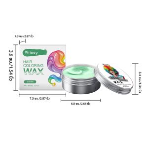 วาสลีนผมชั่วคราวสีครีม Temperate ความปลอดภัยเด็ก DIY ขนย้อมโคลนสําหรับคิ้วเคราสีผมสี WAX