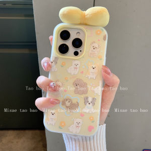 เคสโทรศัพท์มือถือแบบครอบเต็มสีเหลืองน่ารักสำหรับ iPhone 13 pro Max 12 pro 11 15 pro 14 pro 14 pro Max ป้องกันการตกหล่น ดีไซน์การ์ตูนน่ารัก