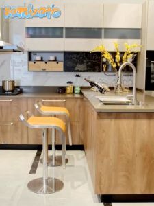 ETERNAL FIRE 2PCS Bar Stool Chair: Lifestyle Person Air Lift Adjustable High Chair Bar Counter Faux Leather Bar Chairs