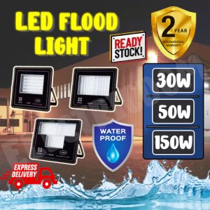 SIRIM LED Spotlight LED Flood Light 30W/50W/100W/150W/200W Outdoor Light IP65 6500K WATERPROOF