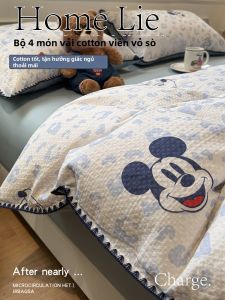 ENXING | Bộ Đồ Chăn Ga Gối Bằng Cotton Cho Trẻ Em