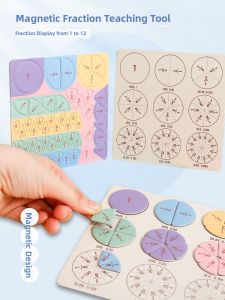 Magnetic Fraction Demonstrator Addition Subtraction Math Tool