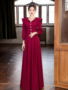 Elegant Long Dress Wedding Dress for Bride Simple Style Formal Evening Gown Suitable for Engagement And Reception