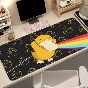 Bandai | Natural Rubber Mouse Pad Pokemon Psyduck Notebook Games MousePad HD Print Keyboard Pad XXL Mousepad Mouse Mat Gaming Desk Mat