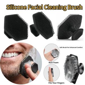 简素净 | Silicone Facial Cleaning Brush Deep Clean Face Scrubber Exfoliating Scrub Brush for Men Women Shave Massage Face Cleanser 1PCS