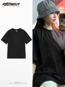 Heybig Youth Cotton T-Shirt Short Sleeve Casual Loose Fit American Style Streetwear Spring Summer Trendy Brand Heavyweight 230g