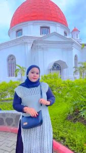 [COD] 2021 PROMO Tas Selempang Bulat Bulan Sabit Kulit sintetis Vintage Pesta Wanita Musim Panas Bahu Tas