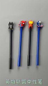 Combo 4 Bút Gel 0.5mm mẫu 4 siêu anh hùng spiderman caption batman iron man siêu Dễ Thương siêu cute cao cấp