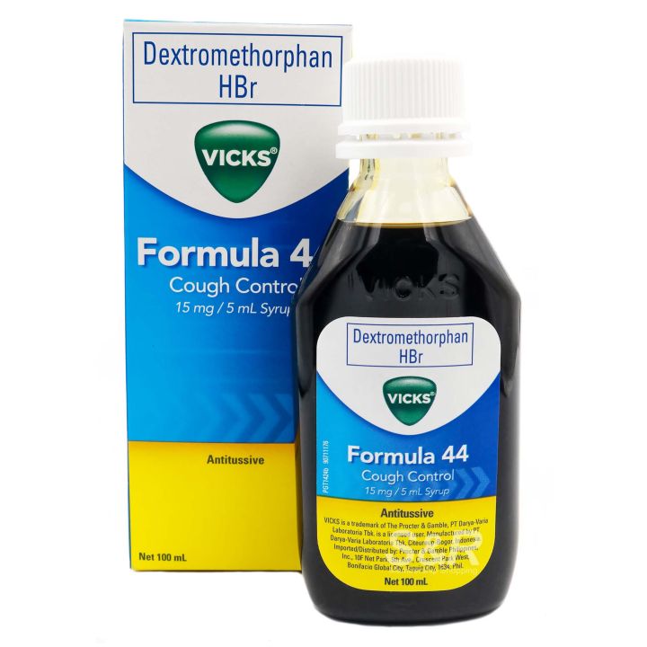 Vicks Formula 44 Cough Control Antitussive Syrup 100mL Lazada PH