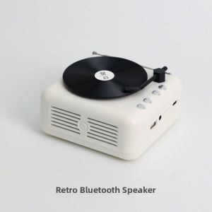 Portable Mini Bluetooth Speaker Vinyl Record Player Birthday Gift for Girlfriend Decorative Item High Bass Stereo Sound