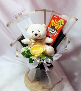 Buket Wisuda kosongan Uang Pocky / Kado ultah