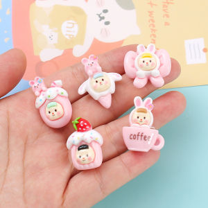 เครื่องประดับ DIY ทำมือ เค้กไอศกรีมผีเสื้อ ชิ้นส่วนเครื่องประดับ เค้ก ครีม กล่องใส่โทรศัพท์มือถือ คลิปผม เครื่องประดับตกแต่ง