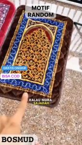 BIG SALE PROMO SAJADAH EMBUS TURKI BAHAN BUSA SERAT UKURAN JUMBO 70 & 120 CM COD