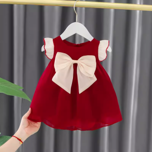Girls Summer Dress Childrens Denim Suspender Dress Stylish Baby Korean Style Childrens Clothing One-Year-Old Baby Summer Dress