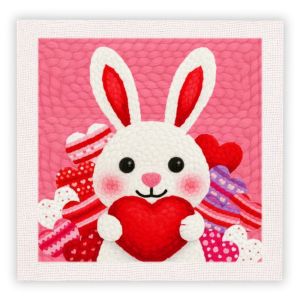 RUOPOTY Animal Punch Needle Frame Home Decor Gift Craft Supplies Animal Embroidery Punch Needle Kit Interior Diy Gift
