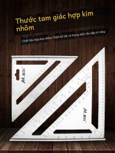 Thước Đo Góc Đa Năng Bằng Hợp Kim Nhôm Thước Đo Góc Vuông 45 Độ Thước Đo Góc Gỗ Trang Trí Nhà Cửa Dụng Cụ Vẽ Đường Thẳng