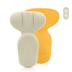 Two-in-One Heel Grips High Heels Anti-Wear Anti-Drop Heel Pad Soft Plaid Thickened Size Adjustment Can Be Cut Half Insole
