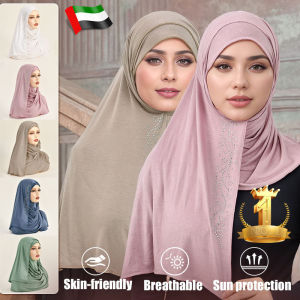 Womens Convenient Wave Fashion Silk Scarf Mercerized Cotton Hot Drilling Shawl