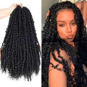 14 Inch Passion Twist Synthetic Crochet Hair for Black Women 1Pack Pre-twisted Spring Twist Pre-looped Crochet Braids