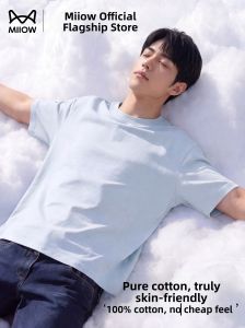 MiiOW | 2026 New Loose And Breathable Cotton T-Shirt Summer Short Sleeve Round Neck