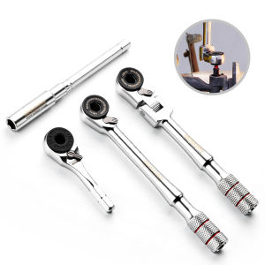 Geinxurn 1/4-inch Ratchet Wrench Set Multi-Angle Design Portable Hand Repair Tool Kit for Confined Spaces & Daily Repairs