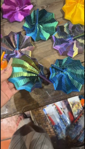 3D Printing Expanded Sensory Fidget Star Model Visual Illusion Hexagon Whirling Spiral Ornaments Stress Relief Board Game