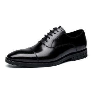 Genuine Leather Oxford Shoes for Men First Layer Cowhide Triple Seam Rubber Sole