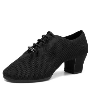 Feizhi ชุดเต้นรำกะลาสีการเต้นรำทางสังคมผู้ใหญ่รองเท้าเต้นรำละตินรองเท้าเต้นรำผู้หญิงระบายอากาศได้ดีสี่ฤดู