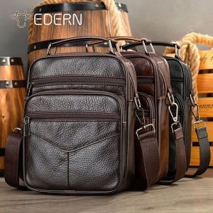 EDERN กระเป๋าสะพายชายหนังวัวย้อนยุค กระเป๋าสะพายข้างเดินทางธุรกิจ ราคาถูก แต่ละประเภททั้งความงามและความหนาน ผู้ชาย