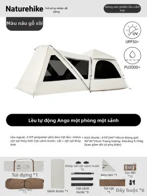 NatureHike | Lều Cắm Trại Đặt Nhanh với Mái Che Mở Rộng