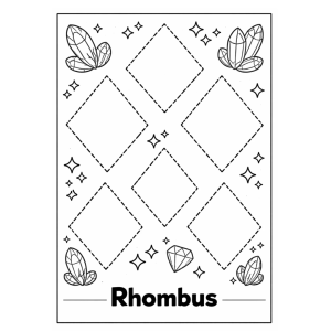 Trace and Color Shapes Worksheets for Kids – A4 Printed Shape Tracing Activity | No Cover