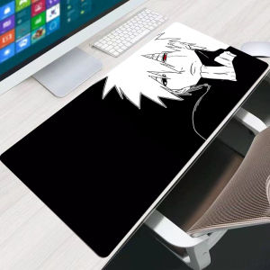 Bandai | Anime Gaming Speed Mouse Pad Naruto Kakashi Hatake Gamer Cabinet Mouse Mat Keyboard Lock Edge Mousepad Computer Desk Mat