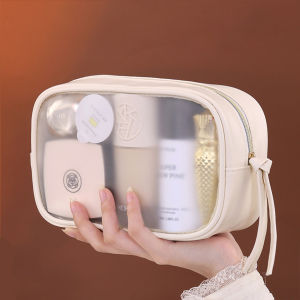 Túi Đựng Mỹ Phẩm PVC Cỡ Lớn Chất Liệu Mờ Bán Trong Suốt Sang Trọng Hộp Đựng Đồ Trang Điểm Túi Vệ Sinh Du Lịch Dành Cho Nữ Đựng Đồ Cần Thiết
