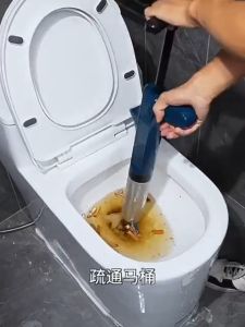 Súng Thông Tắc Bồn Cầu Chậu Rửa Bát Bồn Tắm - Khí Nén AGT Cực Mạnh 8kg - Ống thép không gỉ