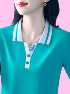 HUAXUNRAN | Fashionable Slimming Youthful Womens Long Sleeve T-shirt and Polo Shirt
