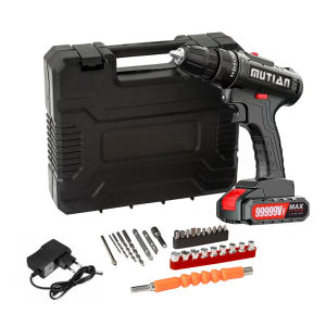 [UEB AUTO]28 in 1 Cordless Drill Set Electric Power Drill 25+1 Clutch Electric Screwdriver Driver Tool with Batteries and Charger