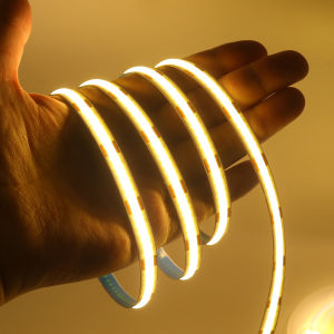 DC 12V 24V COB Strip 320Leds/M White/Pink /Yellow /Ice Blue /Red /Green Self-adhesive Home Decor Flexible Ribbon Rope LED Light