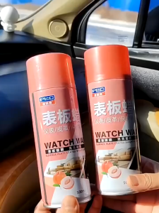 Car dashboard wax car interior care wax genuine leather and plastic restoration agent black polish dashboard polishing and coating agent spray