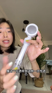 Portable Travel Filter Shower Head Mini Chlorine Removal High Pressure Water Saver