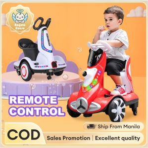 Rechargeable car for kids toys for kids rotatable car lighting with music Seat Belt car for kids