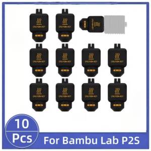 10Pcs Black Silicone Sock for Bambu Lab P2S 3D Printer Hotend Heater Block Cover Nozzle Print Head Extruder Protective Sleeve 