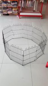 คอกกั้นสัตว์เลี้ยง คอกเหล็ก รั้วเหล็ก พกพาได้ใช้งานง่าย