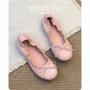 MASHUJIA | Soft Flat Ballet Bow Slipper